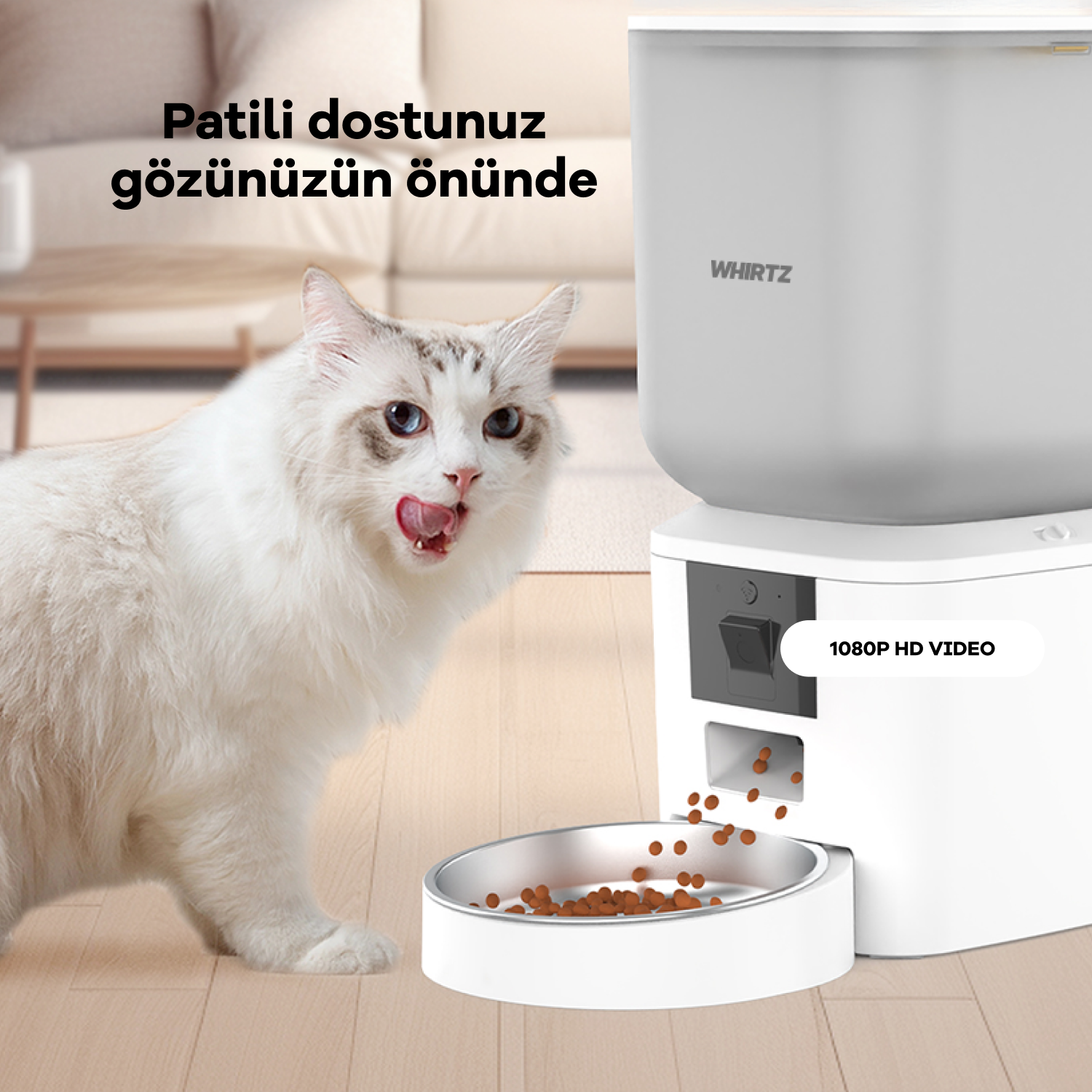 Whirtz Akıllı Mama Kabı 7 Litre