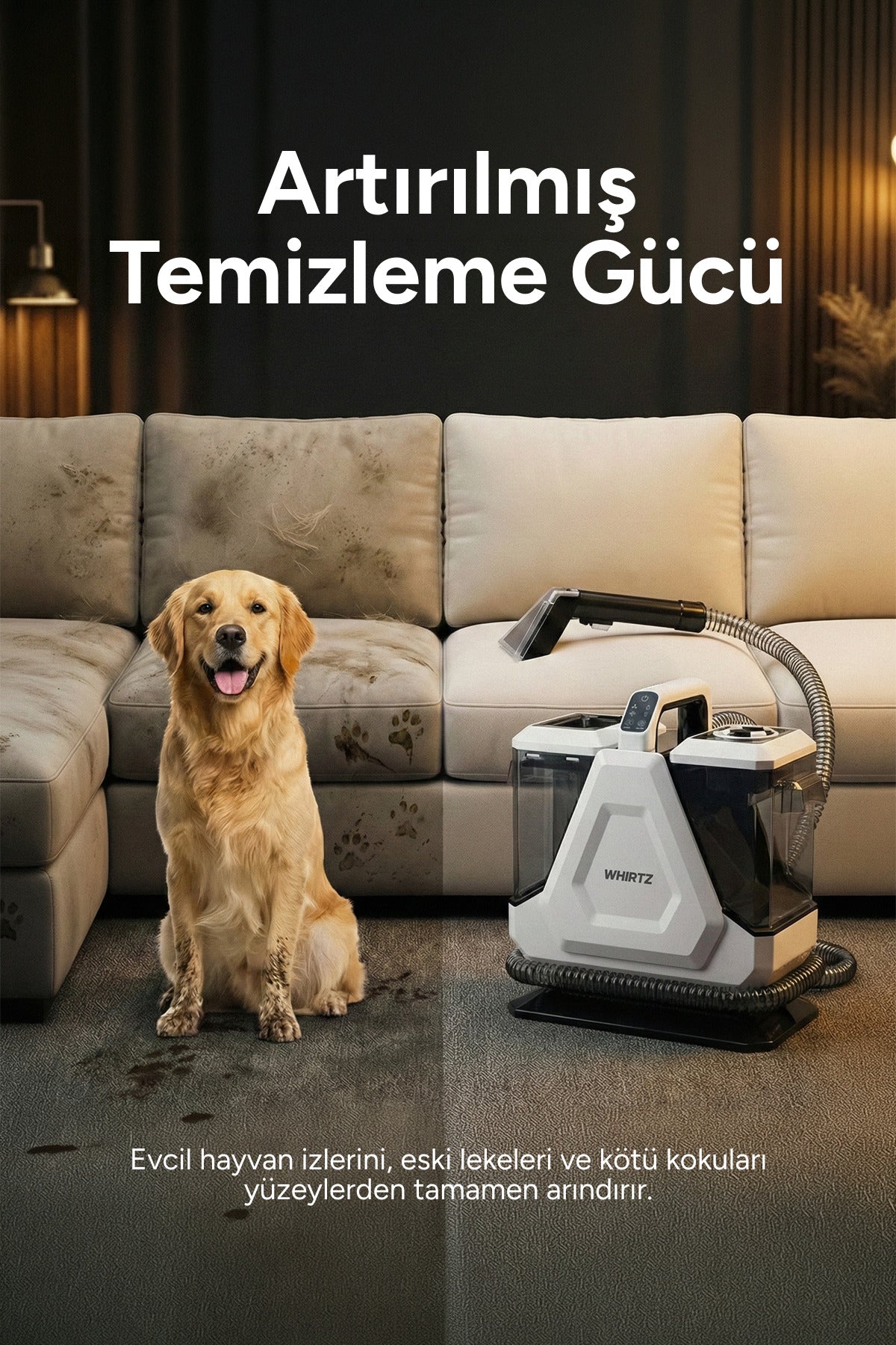 Sıcak/Soğuk Fonksiyonlu Halı ve Koltuk Yıkama Makinesi - 14 kPA Emiş Gücü - 5 başlıklı HCC-1002, one size