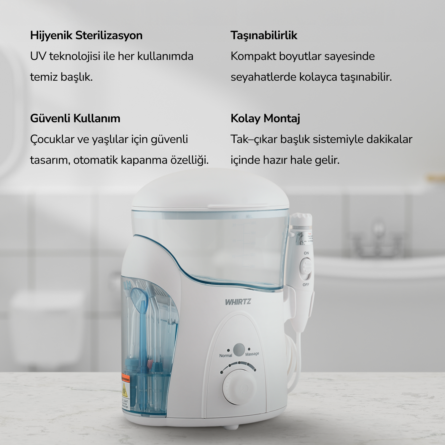 Whirtz Aile Boyu Ağız Duşu
