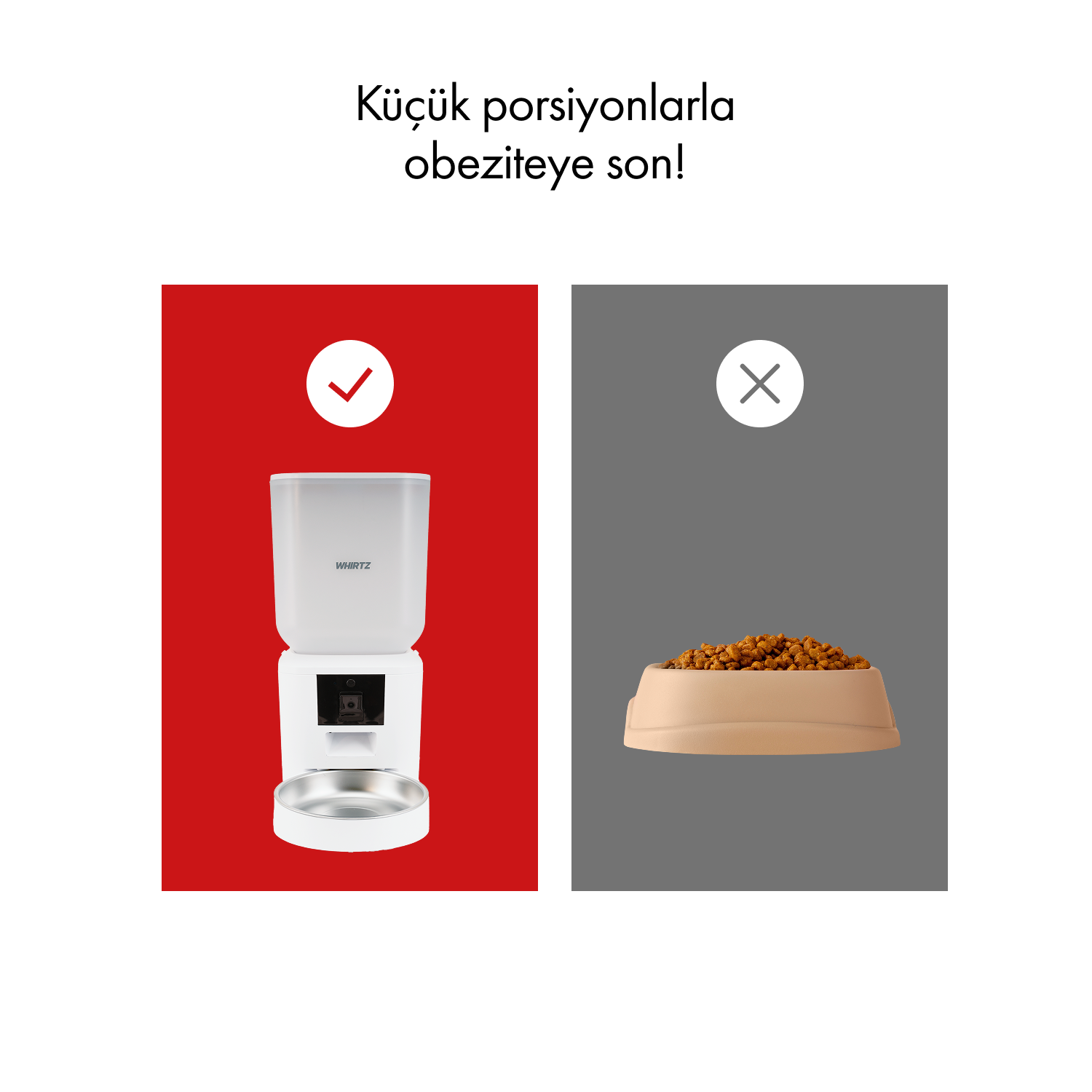 Whirtz Akıllı Mama Kabı 7 Litre