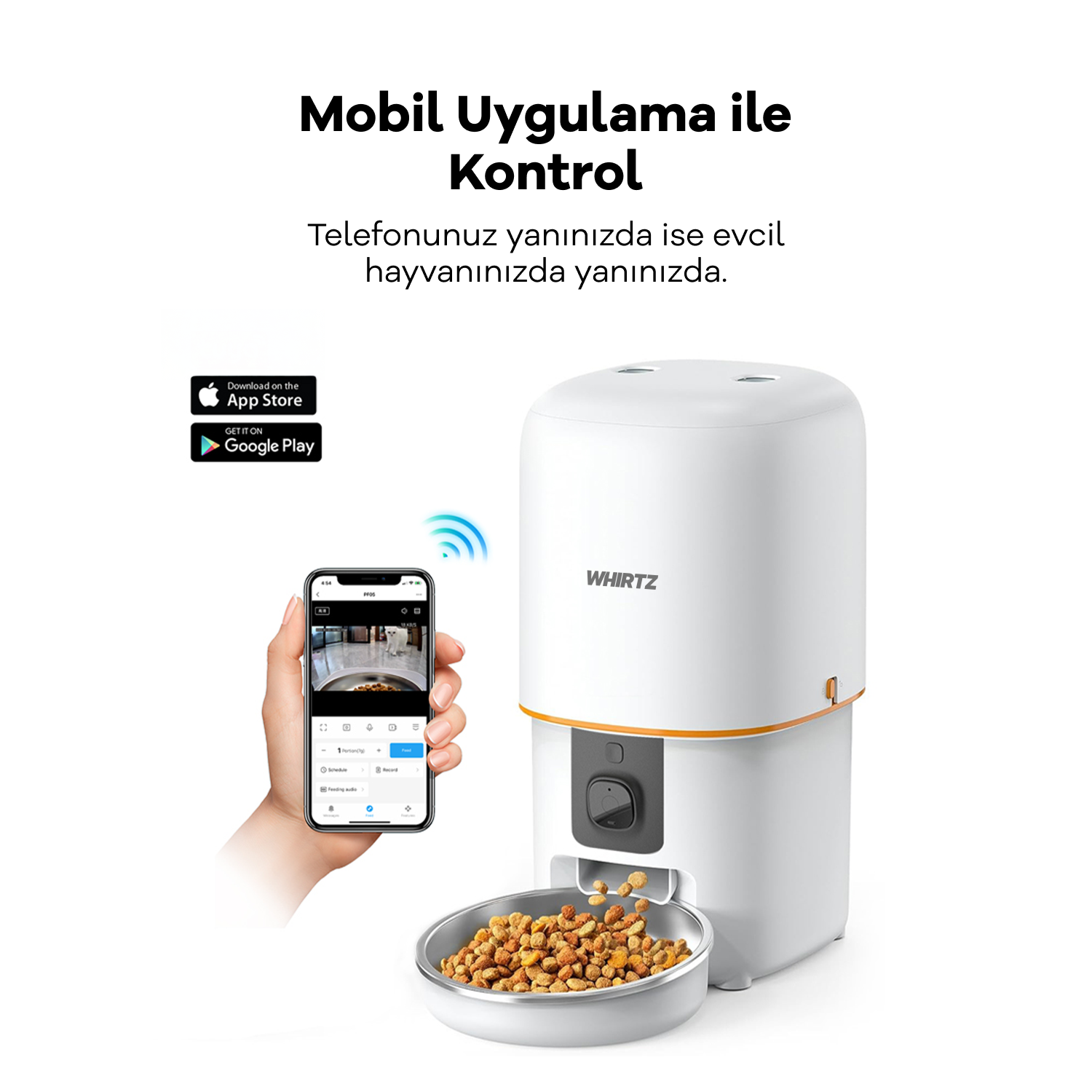 Whirtz Akıllı Mama Kabı 4 Litre