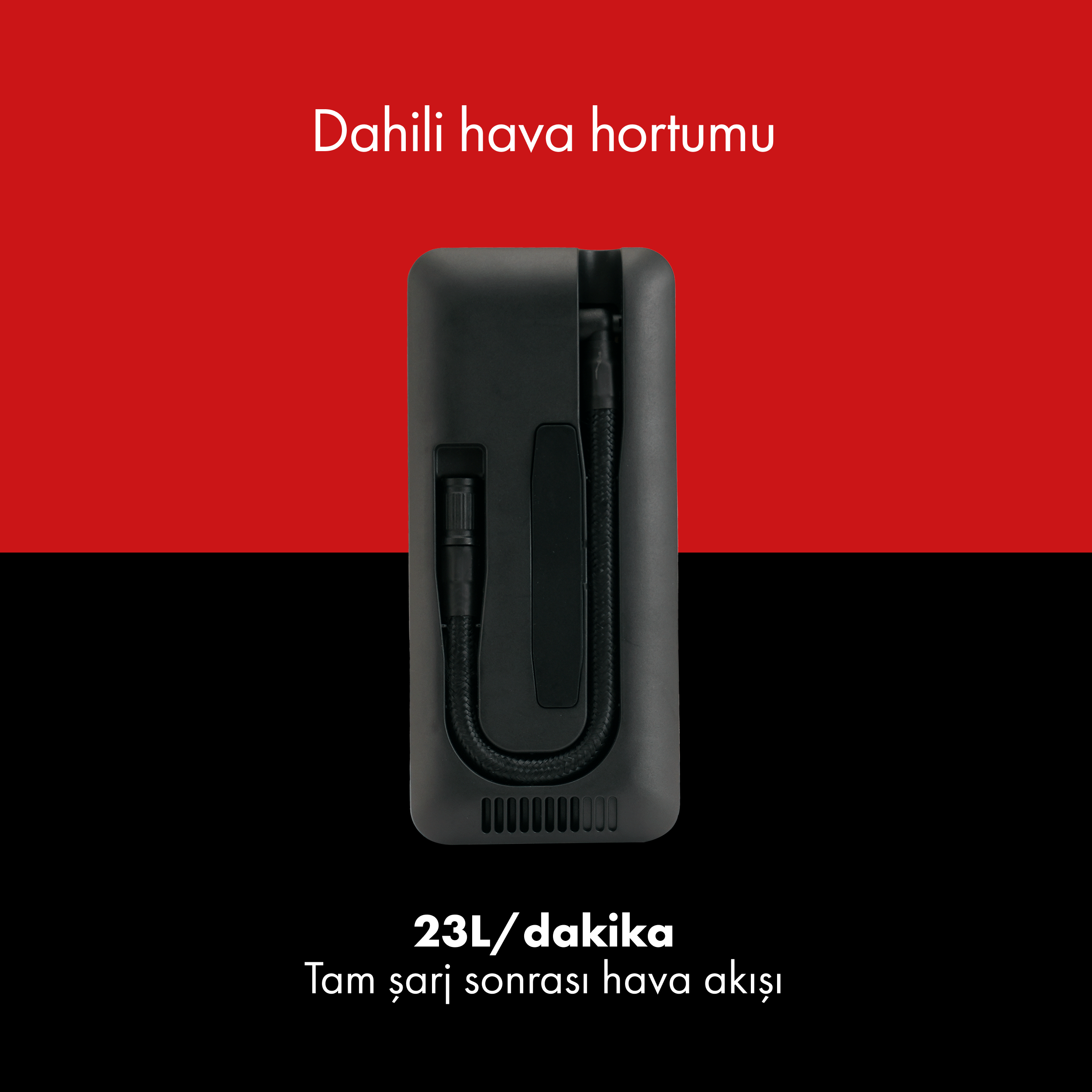 Whirtz Taşınabilir Şarjlı Hava Pompası